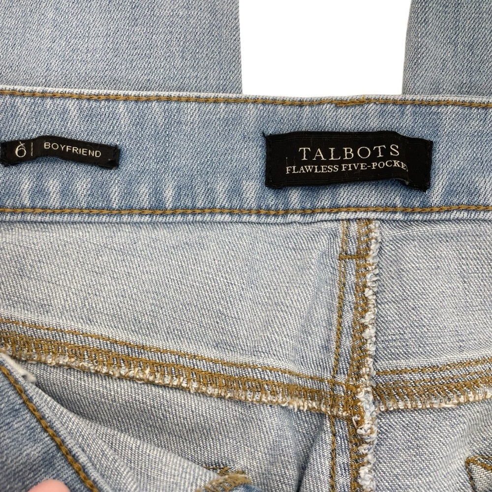 Talbots Boyfriend Jeans 6 Blue - Picture 11 of 15